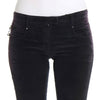 Costume National Purple Cropped Corduroys Jeans