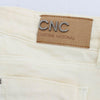 Costume National White Cotton Stretch Flare Jeans