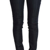 Costume National – Blaue Slim-Fit-Jeans aus Stretch-Baumwolle