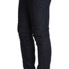 Costume National – Blaue Slim-Fit-Jeans aus Stretch-Baumwolle
