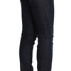 Costume National – Blaue Slim-Fit-Jeans aus Stretch-Baumwolle