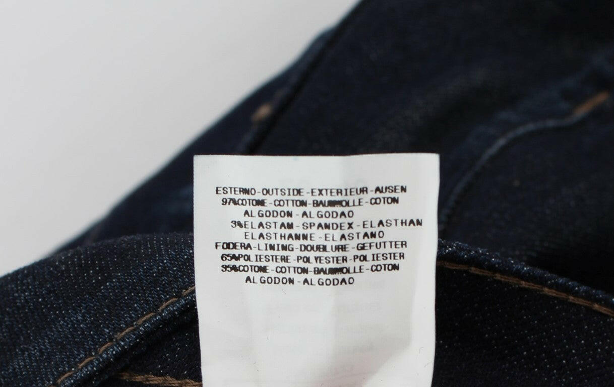 Costume National – Blaue Slim-Fit-Jeans aus Stretch-Baumwolle