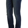 Costume National Slim Fit Skinny Jeans aus Baumwolle in blauer Waschung