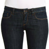 Costume National Blue Cotton Stretch Slim Fit Jeans