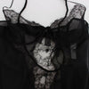 Dolce & Gabbana Black Silk Lace Babydoll Lingerie Top