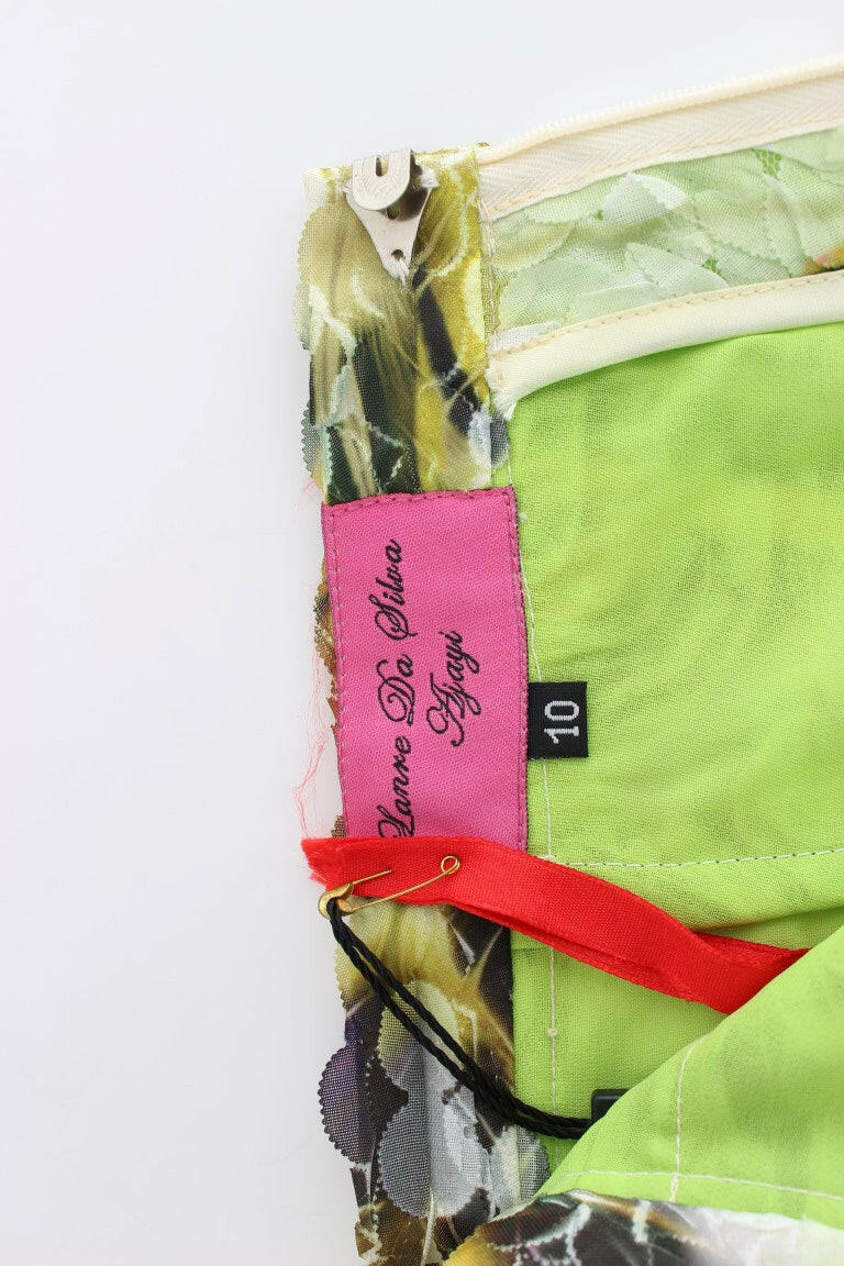 Lanre Da Silva Ajayi Multicolor Organza Pencil Skirt