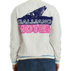 John Galliano White Mock Zip Cardigan Sweatshirt Sweater