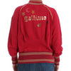John Galliano Pink Mock Zip Cardigan Sweatshirt Sweater