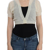 Ermanno Scervino White Wool Cardigan Sweater