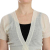 Ermanno Scervino White Wool Cardigan Sweater