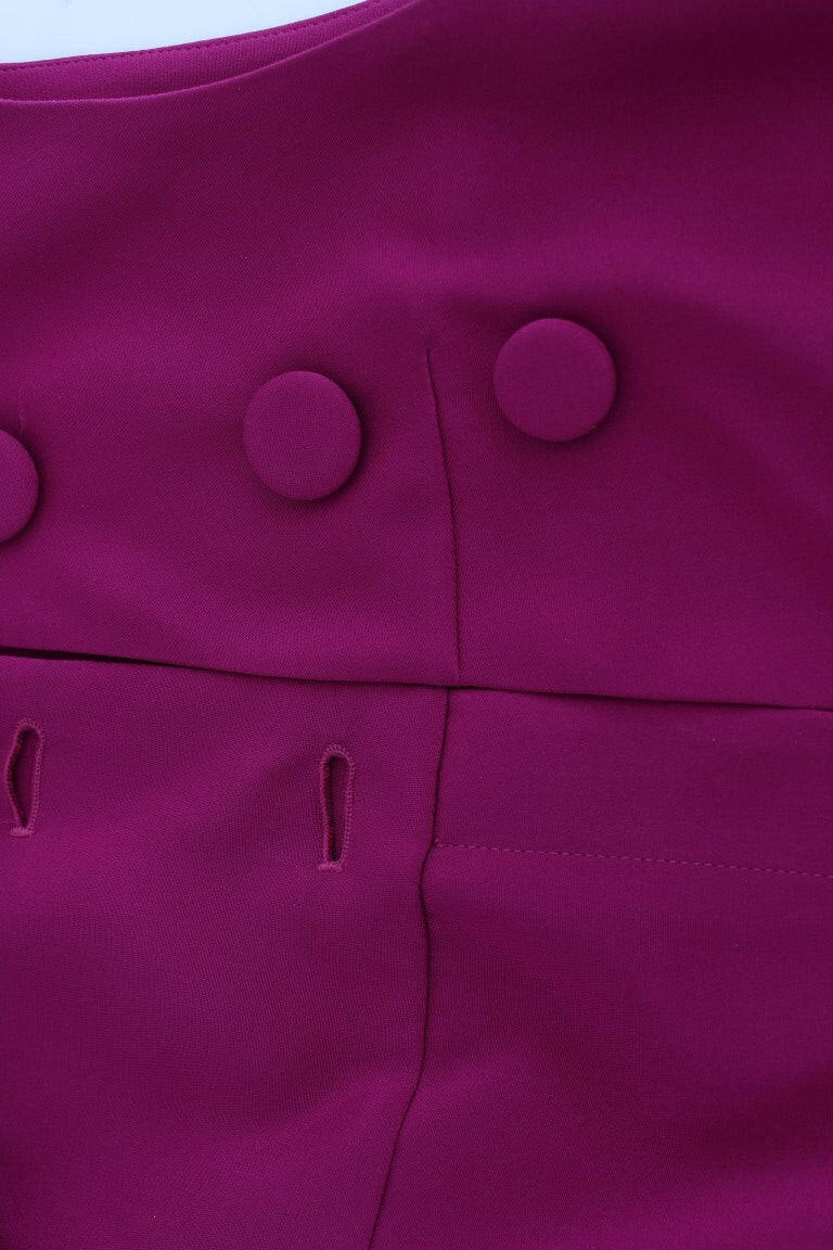 Barbara Casasola Lila ärmelloses Blusentop aus Seide