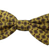 Dolce & Gabbana Yellow Pattern Silk Adjustable Neck Tie
