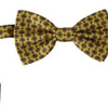 Dolce & Gabbana Yellow Pattern Silk Adjustable Neck Tie
