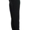 KAALE SUKTAE Black High Waist Straight Slim Dress Pants
