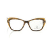 Frankie Morello Beige Acetate Women's Eyeglass Frame