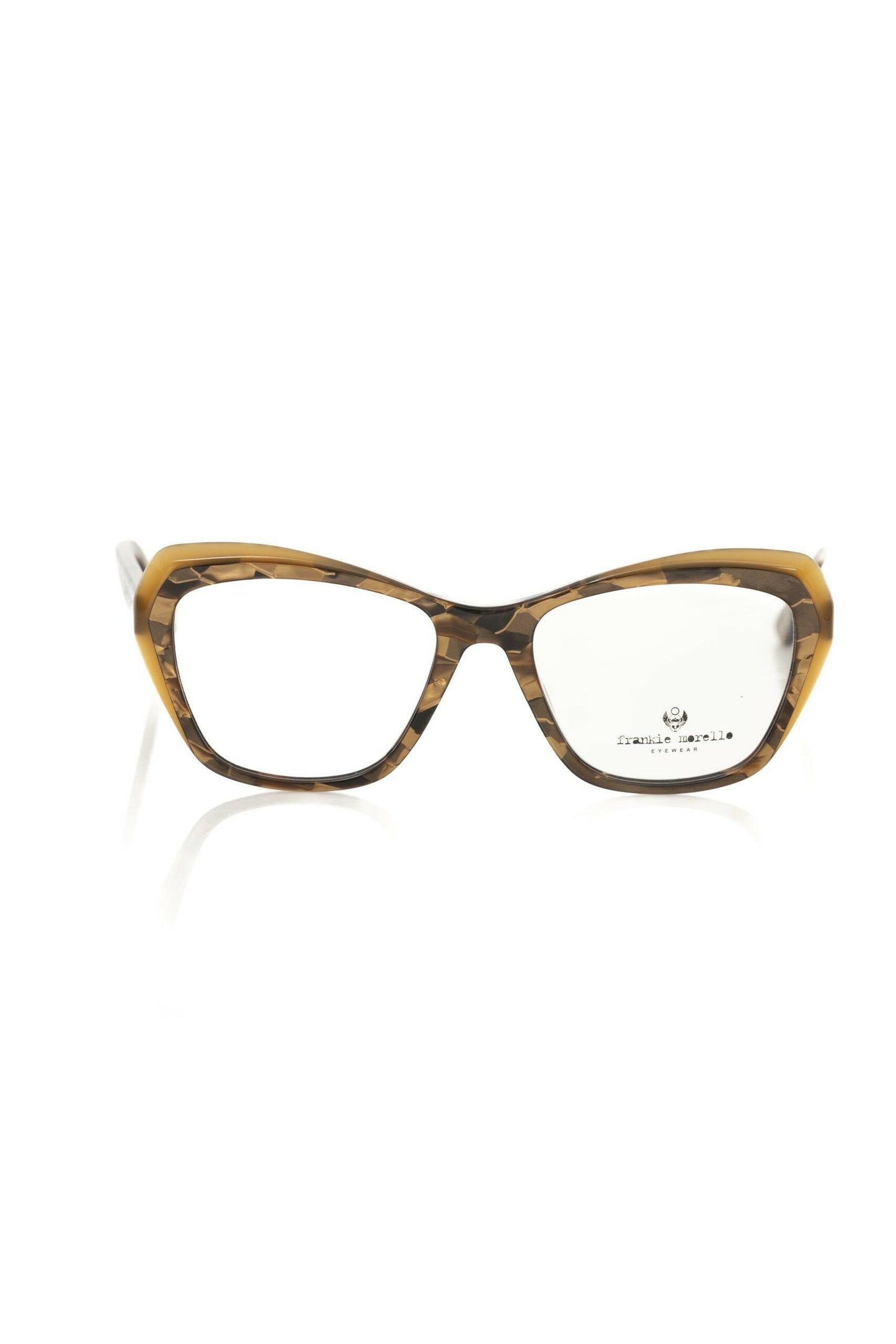 Frankie Morello Beige Acetate Women's Eyeglass Frame