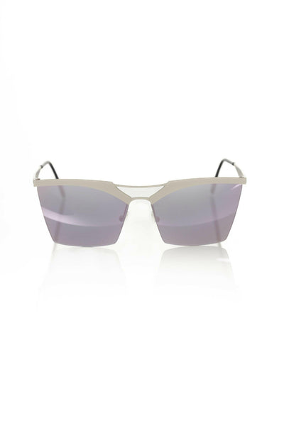 Frankie Morello Silver Metallic Women Sunglasses