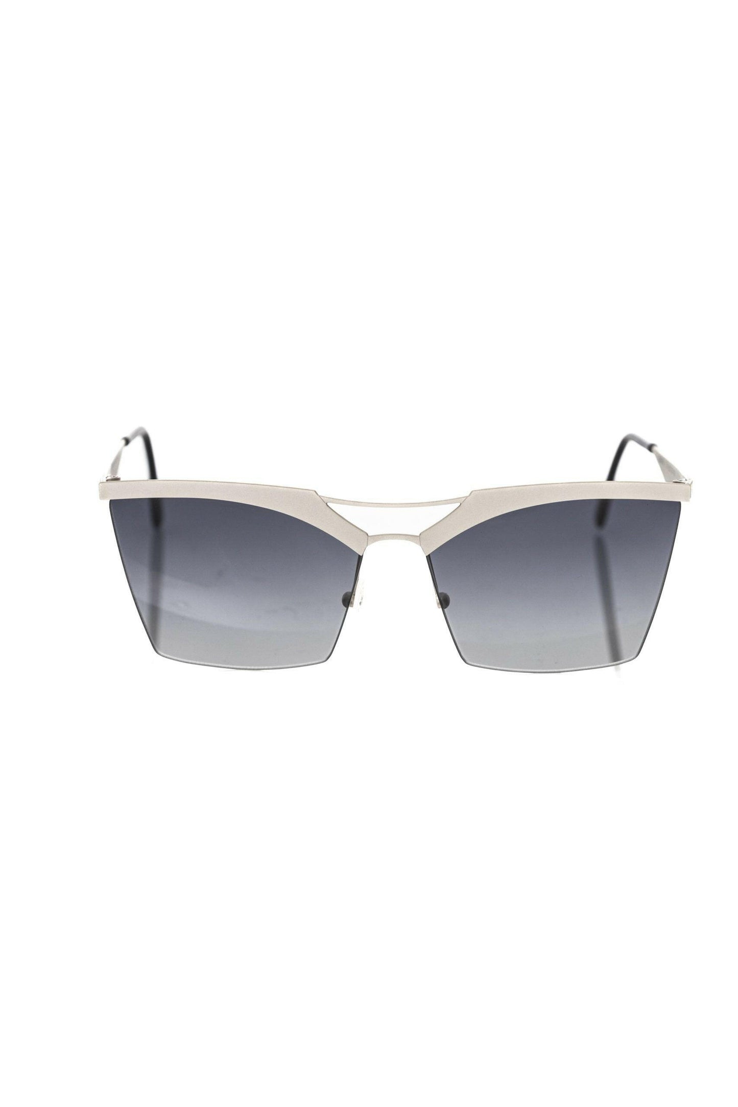 Frankie Morello Sonnenbrille aus silbermetallicfarbenem Fiberglas