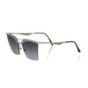 Frankie Morello Sonnenbrille aus silbermetallicfarbenem Fiberglas
