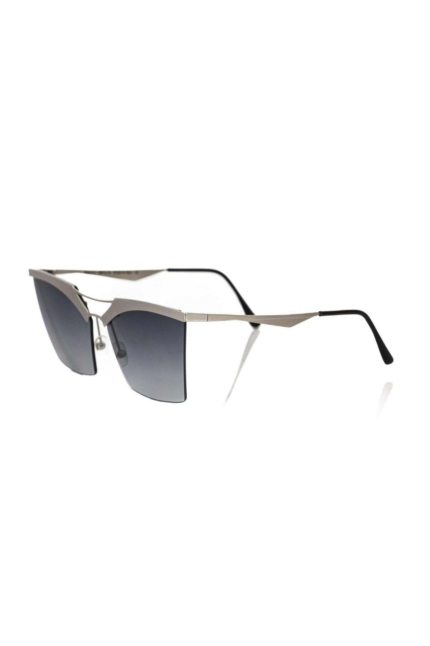 Frankie Morello Sonnenbrille aus silbermetallicfarbenem Fiberglas