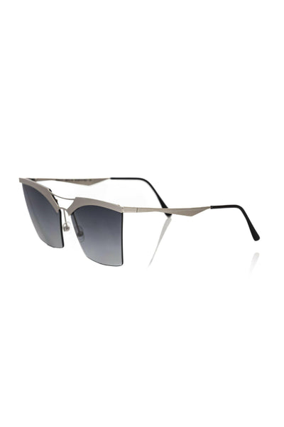 Frankie Morello Silver Metallic Women's Sunglass