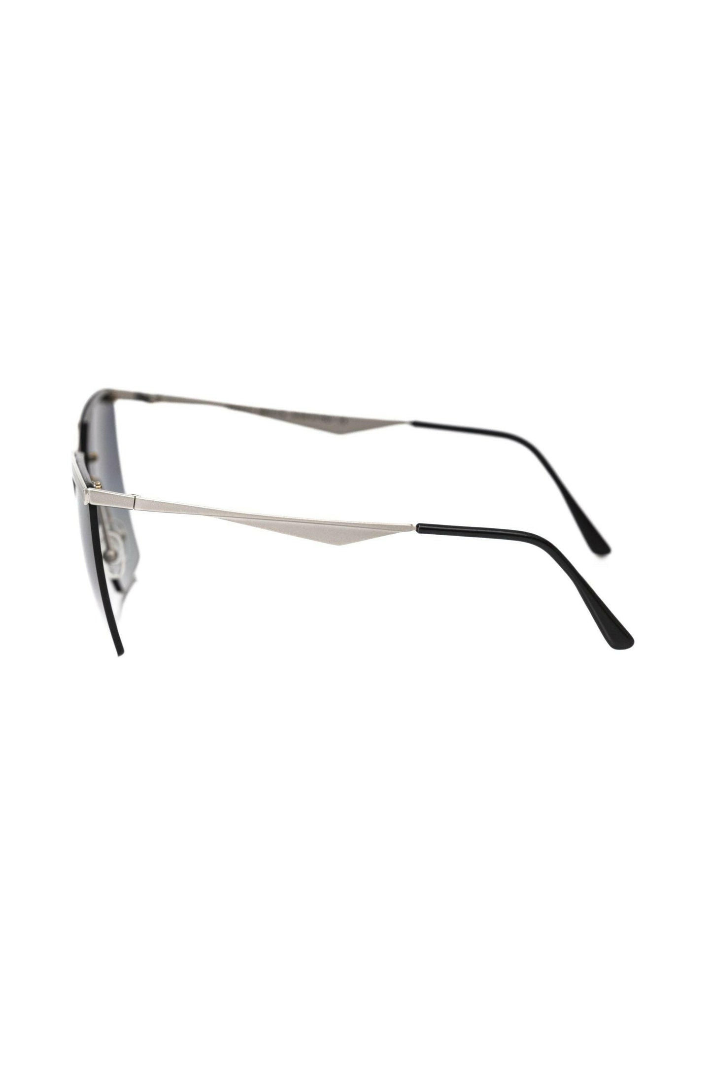 Frankie Morello Sonnenbrille aus silbermetallicfarbenem Fiberglas