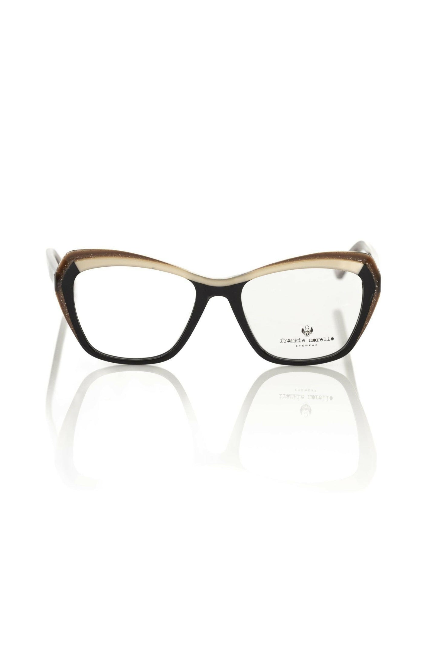 Frankie Morello Black Acetate Women's Eyeglass Frame