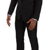 Costume Martini élégant en laine noire Dolce &amp; Gabbana