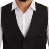 Dolce &amp; Gabbana Élégant gilet en soie grise