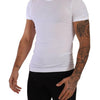 Dolce & Gabbana White Round Neck Cotton Stretch T-shirt Underwear