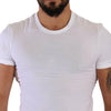 Dolce & Gabbana White Round Neck Cotton Stretch T-shirt Underwear