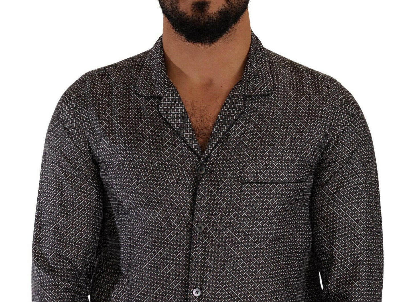 Chemise boutonnée élégante en soie Dolce &amp; Gabbana