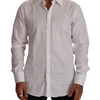 Dolce & Gabbana White GOLD Cotton Slim Fit Dress Formal Shirt