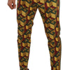 Dolce & Gabbana Multicolor Logo Mania Cotton Tapered Trouser Pants