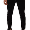 Dolce & Gabbana Black Cotton Stretch Skinny Corduroy Jeans