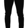 Dolce & Gabbana Black Cotton Stretch Skinny Corduroy Jeans