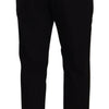 Dolce & Gabbana Black Cotton Stretch Chinos Trouser Jeans