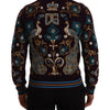 Dolce & Gabbana Bordeaux Cashmere DG Crown Embroidered Sweater