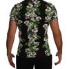 Dolce & Gabbana Black Floral Print Crewneck T-shirt