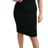 Dolce & Gabbana Black Lace Gown Bodycon Sheath Dress
