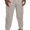 Dolce &amp; Gabbana – Cargohose aus Baumwollcord in Off-White