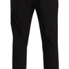 Pantalon court élégant en laine stretch Dolce &amp; Gabbana