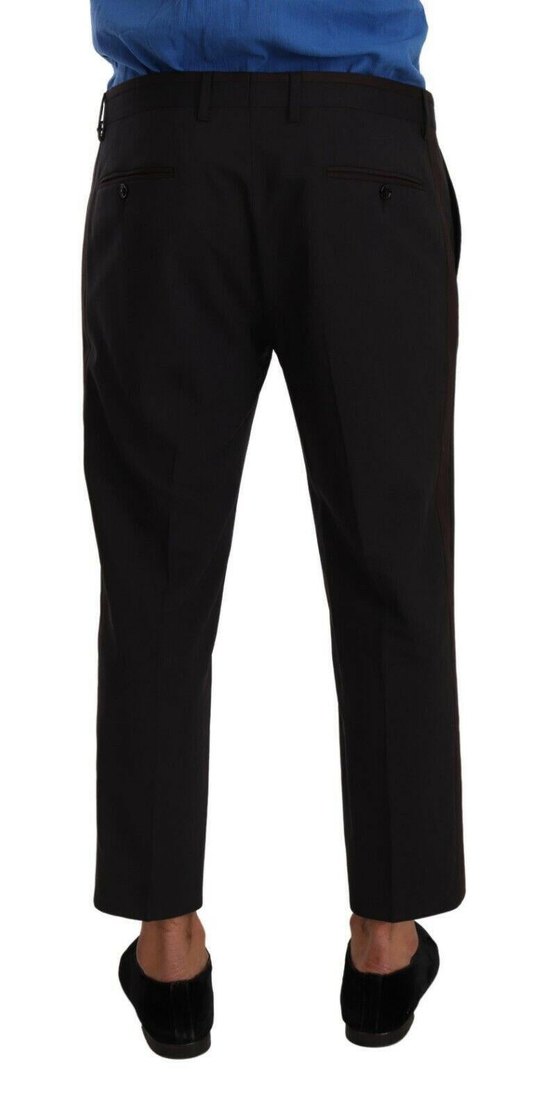 Pantalon court élégant en laine stretch Dolce &amp; Gabbana
