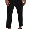 Pantalon court élégant en laine stretch Dolce &amp; Gabbana