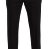 Pantalon court élégant en laine stretch Dolce &amp; Gabbana