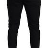 Dolce & Gabbana Blue Cotton Stretch Jogging Trouser Pants