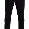 Dolce & Gabbana Blue Cotton Stretch Jogging Trouser Pants