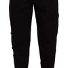 Dolce & Gabbana Black Cotton Stretch Tapered Cargo Pants