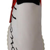 Dolce &amp; Gabbana Weiß-Rote Sorrento Sandalen Sneakers