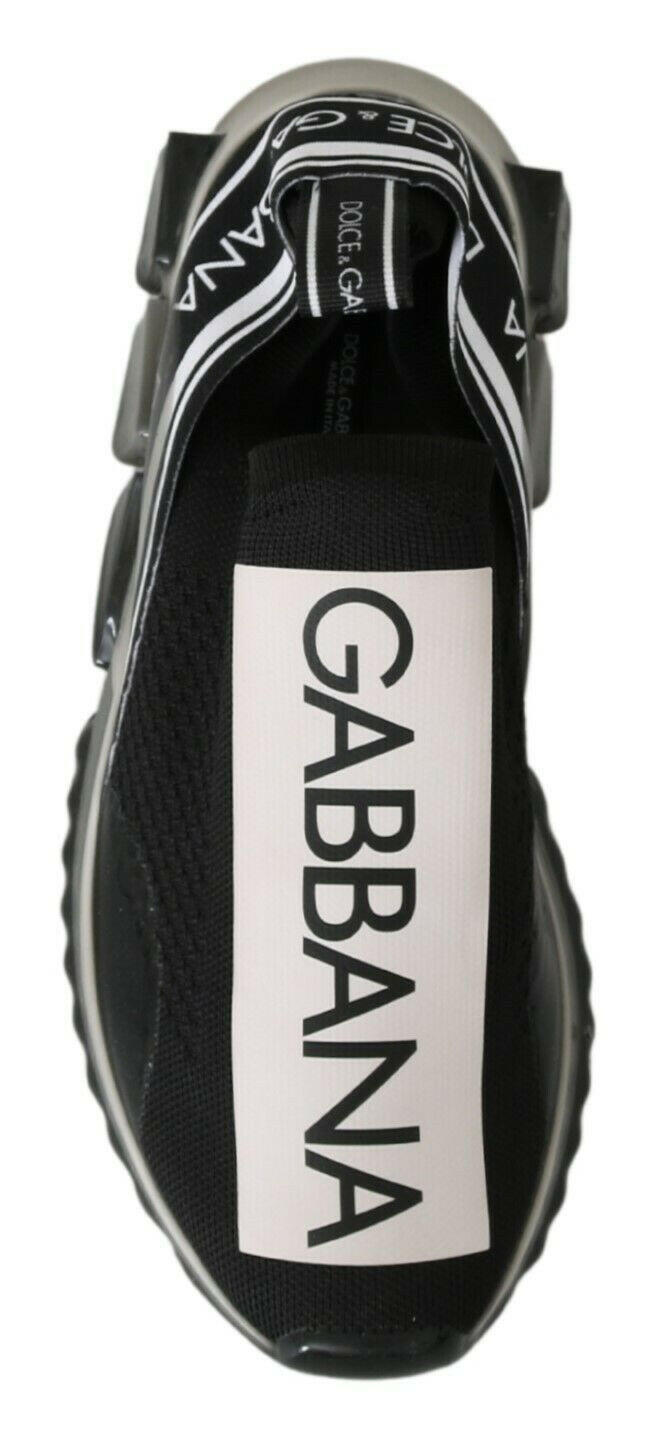 Dolce &amp; Gabbana Schwarz-Weiß SORRENTO Sport Stretch Sneakers